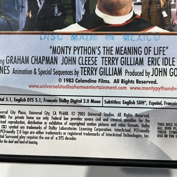 2005 Release Monty Python’s The Meaning Of Life DVD Widescreen Sealed - Picture 9 of 11